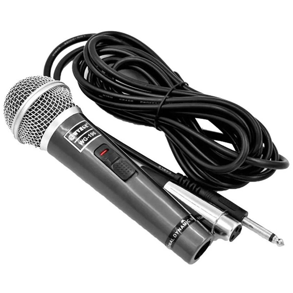 Microfono Alambrico Profesional WVNGR WG-196 con Cable Plug 6.3m S1723