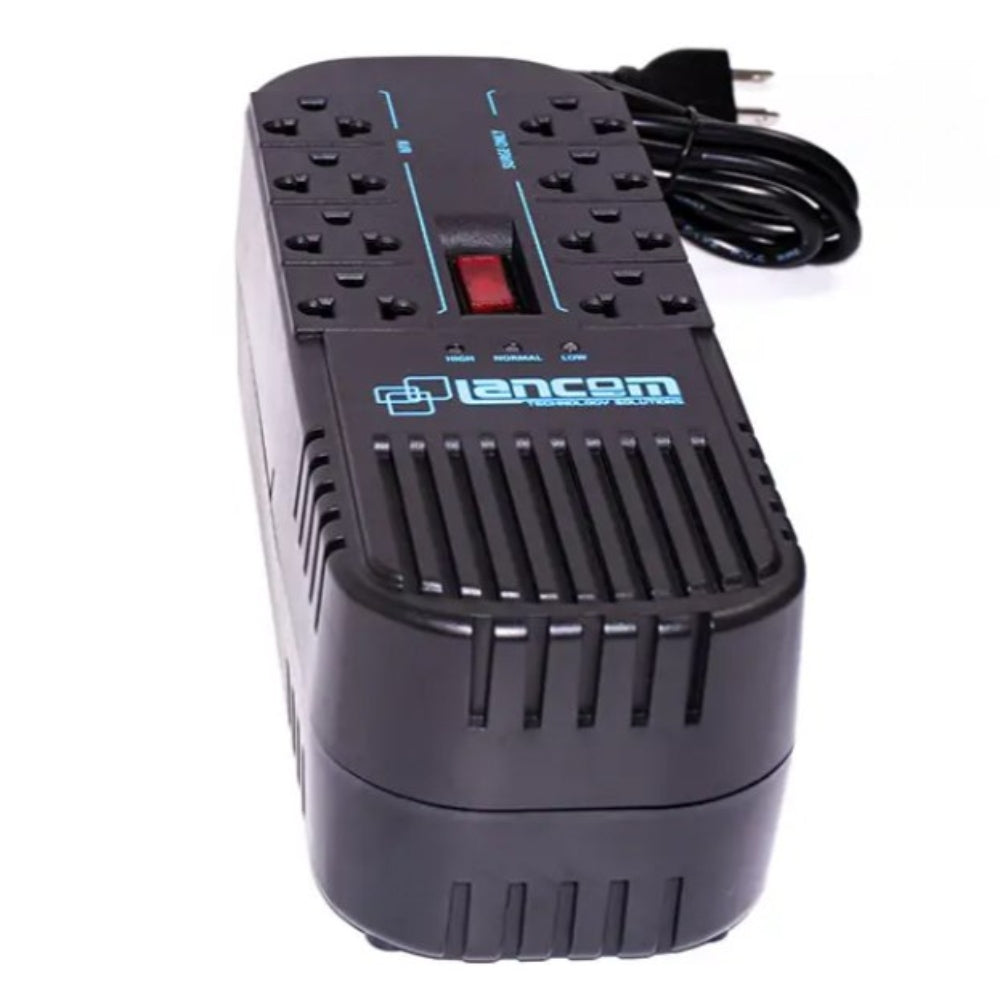 Estabilizador de Voltaje LANCOM AVR PRO 1008i 8 Tomas 1200VA 500w S1724