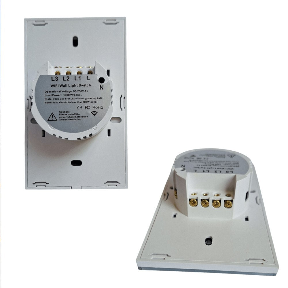 Interruptor 3 Tomas Inteligente Wifi Control Voz Alexa Google Tuya S1746