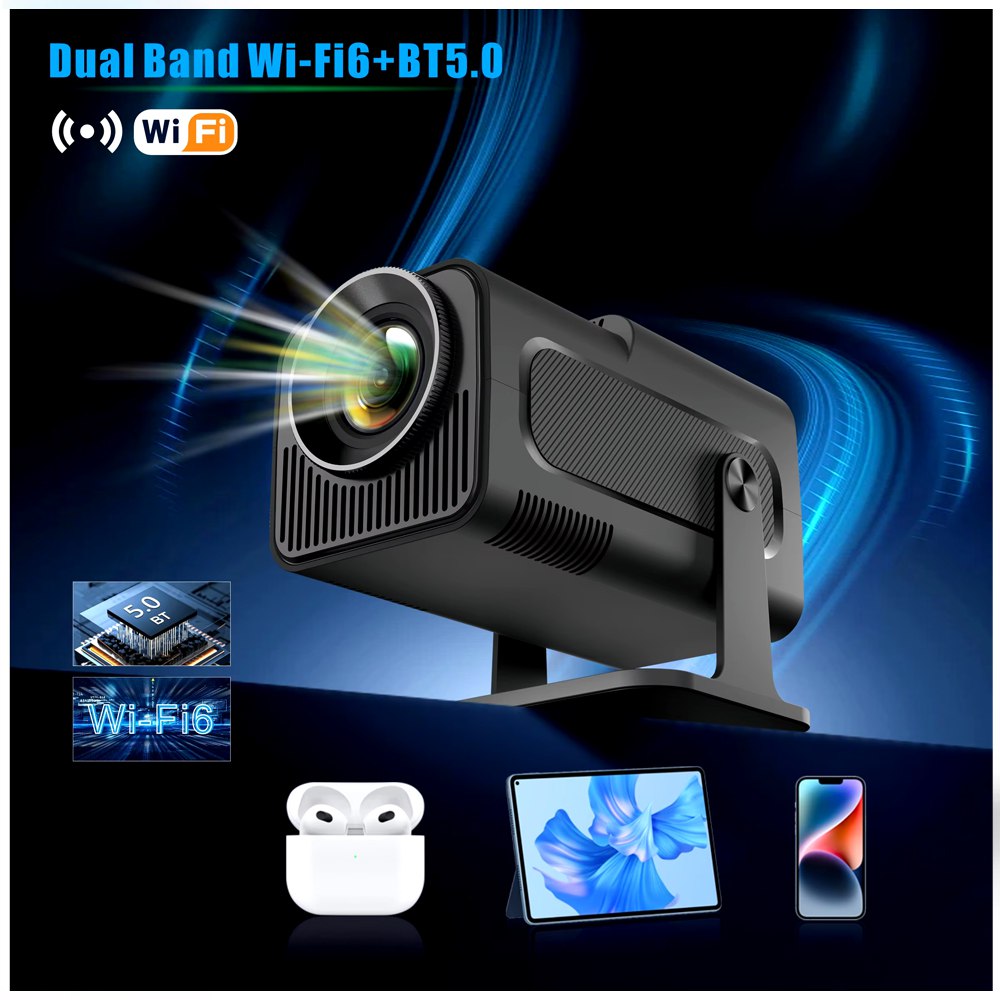 Proyector WiFi6 300ANSI 4K 1080P Bluetooth 5.0 android 11 S1747