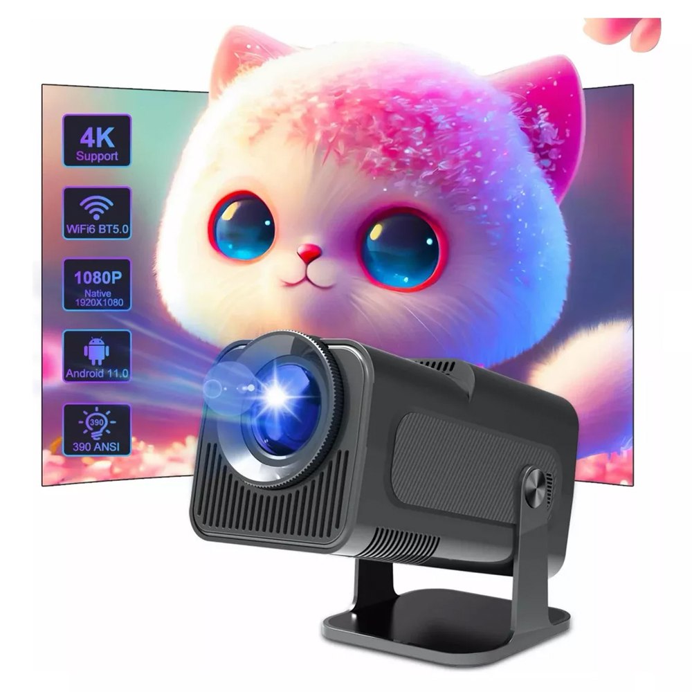 Proyector WiFi6 300ANSI 4K 1080P Bluetooth 5.0 android 11 S1747