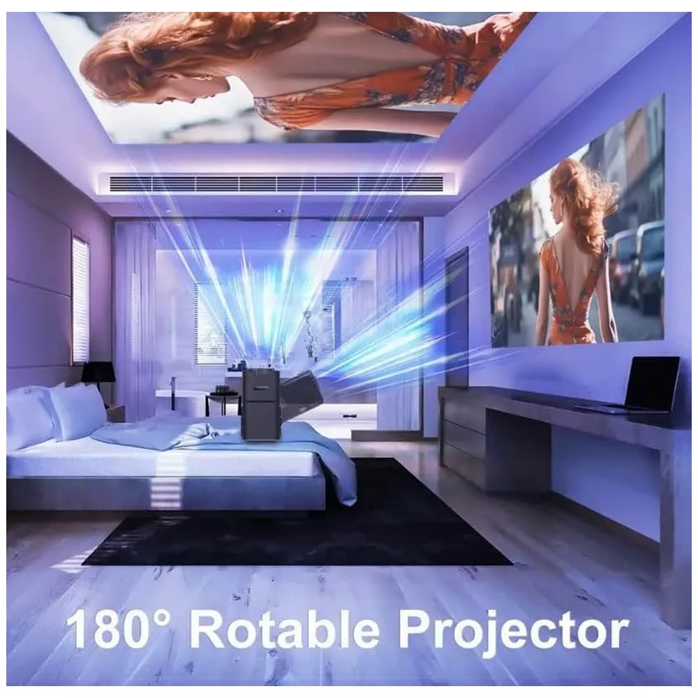 Proyector WiFi6 300ANSI 4K 1080P Bluetooth 5.0 android 11 S1747