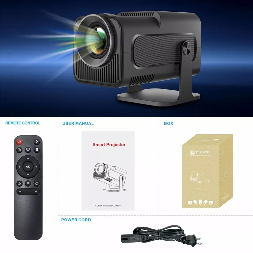 Proyector WiFi6 300ANSI 4K 1080P Bluetooth 5.0 android 11 S1747
