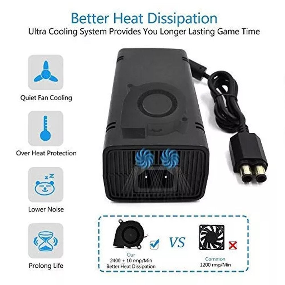 Fuente Alimentación XBOX 360 Slim 220V Adaptador Corriente S1767