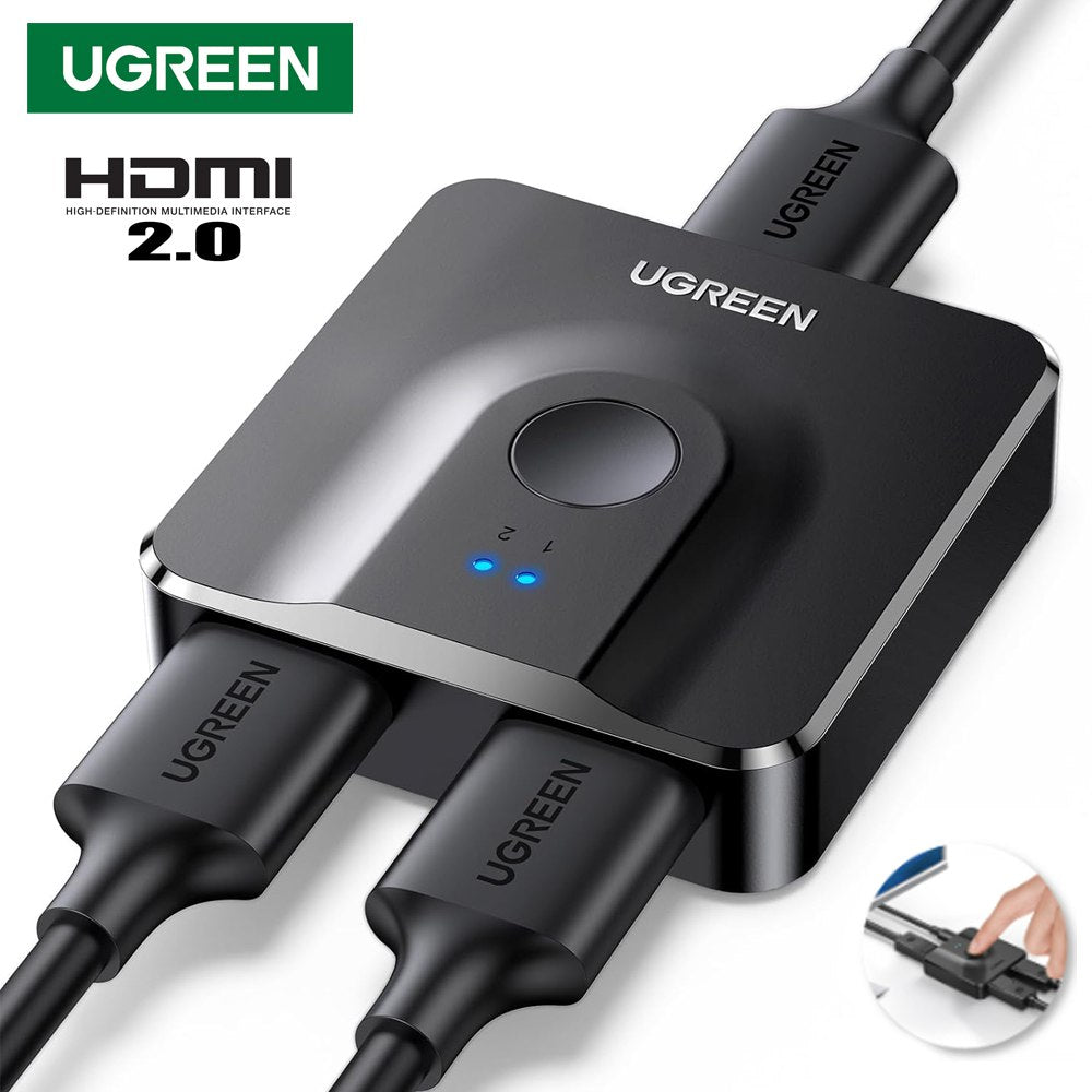 Interruptor HDMI Bidireccional 2 en 1 UGREEN Splitter y Switch 4k 60HZ S1773