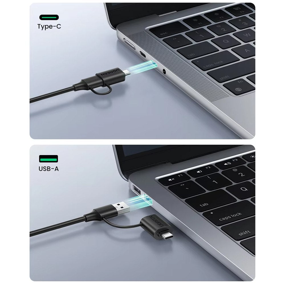 Lector de Memorias 4 en 1 UGREEN USB 3.0 SD micro SD TF Tipo C 5Gbps S1775