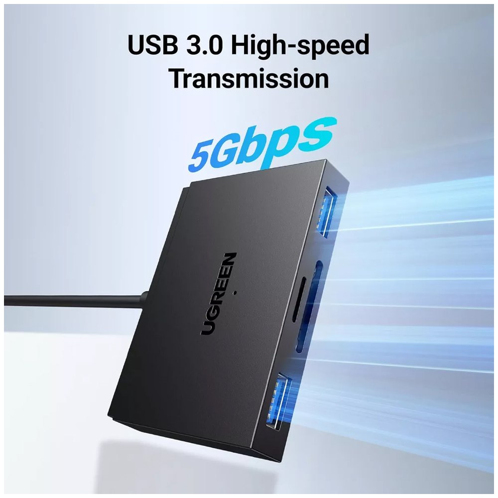 Lector de Memorias 4 en 1 UGREEN USB 3.0 SD micro SD TF Tipo C 5Gbps S1775