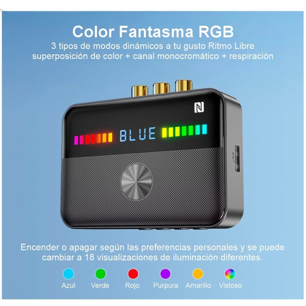 Adaptador Bluetooth 5.3 Dual Trasmisor y Receptor Convertidor Optico S1794