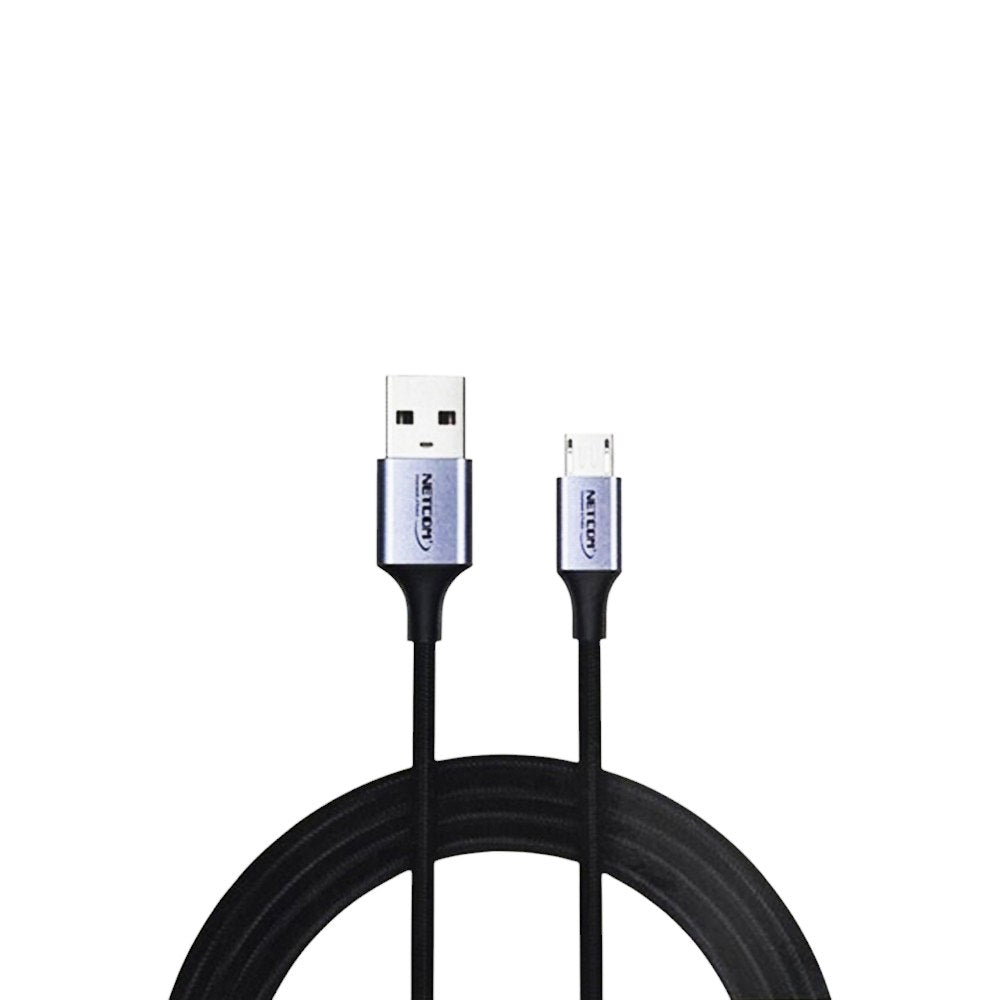 Cable USB a Micro USB 1 Metro NETCOM 5Gbps 18w pvc 3A S1798