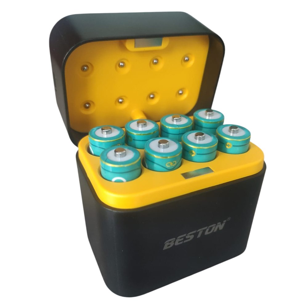 Cargador de Pilas Baterías AA Recargables 8 Puestos + 8 Baterías AA S1805