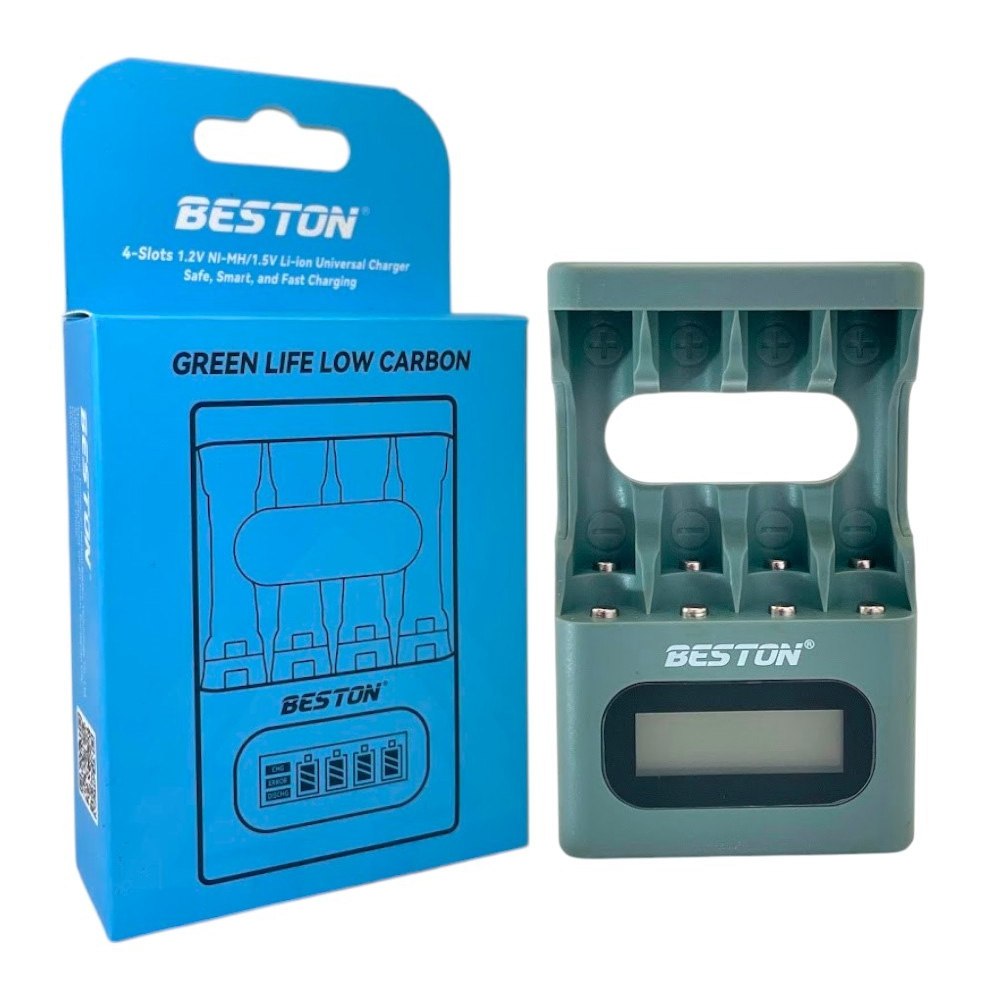 Cargador Pilas Baterías Recargables 4 Puestos AA AAA + 4 Baterias AA S1807