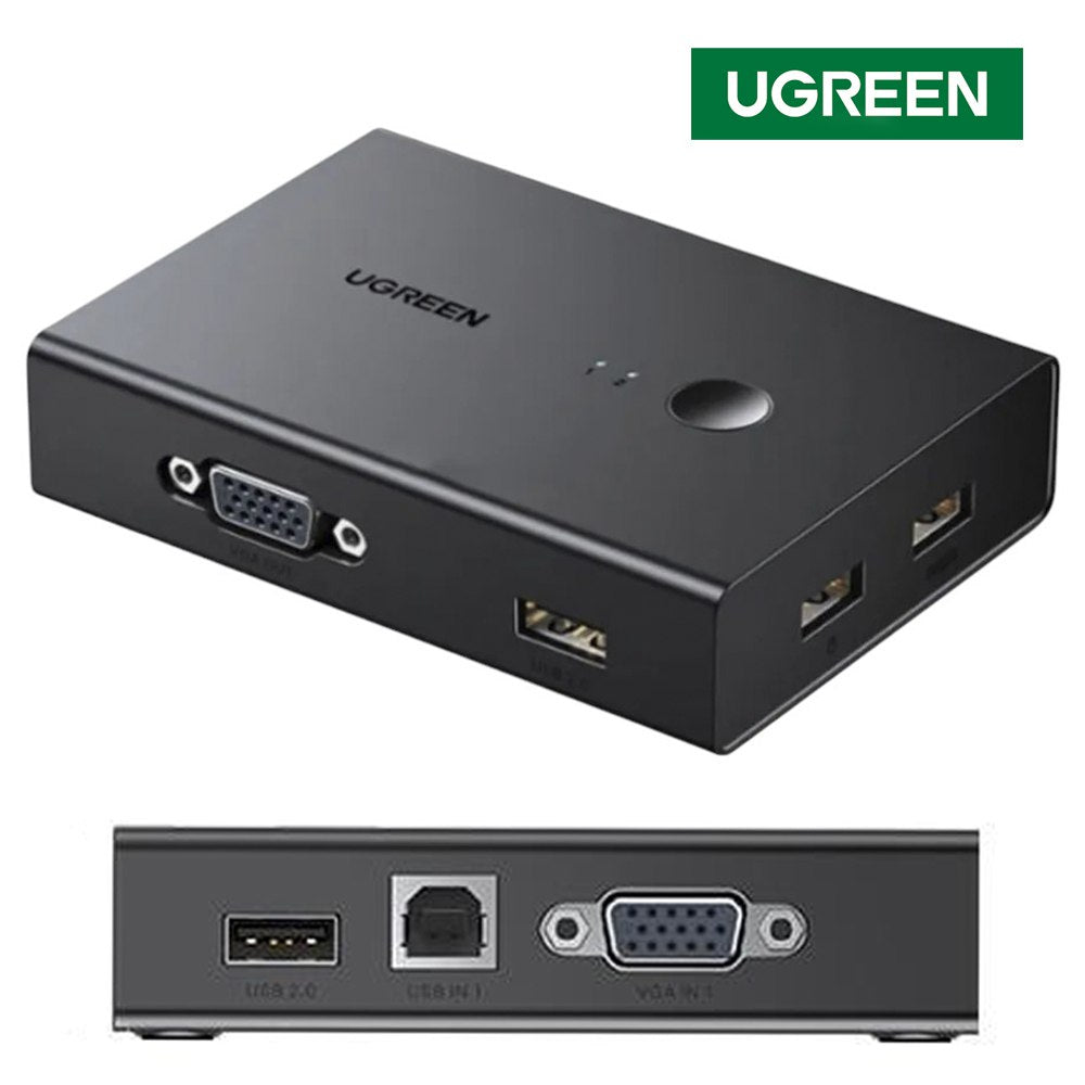 USB 2.0 KVM Switch VGA 2 Puertos UGREEN KVM VGA Controla 2 pcs S1817