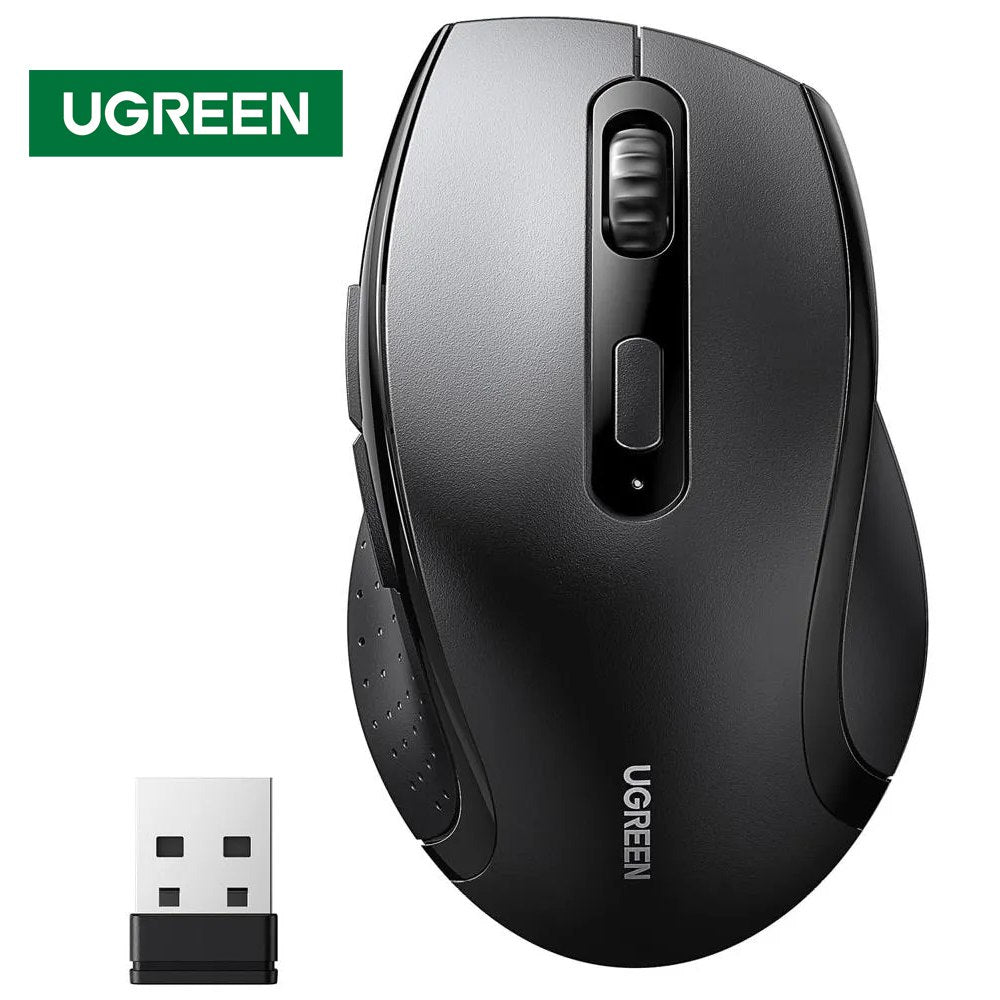 Mouse Inalambrico Ergonomico UGREEN 1600 DPI USB 2.4GHz 10 Mts S1818