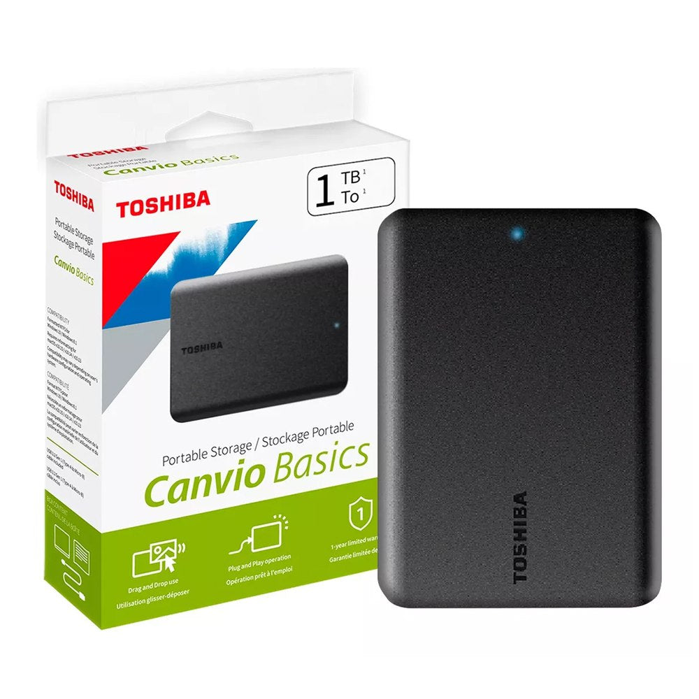 Disco Duro Externo TOSHIBA 1TB Canvio Basics USB S1821