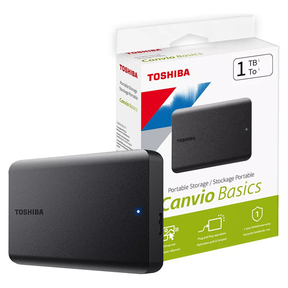 Disco Duro Externo TOSHIBA 1TB Canvio Basics USB S1821