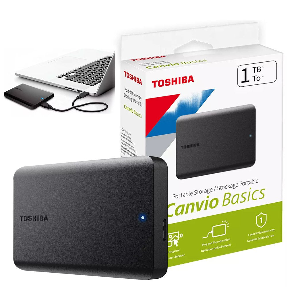 Disco Duro Externo TOSHIBA 1TB Canvio Basics USB S1821
