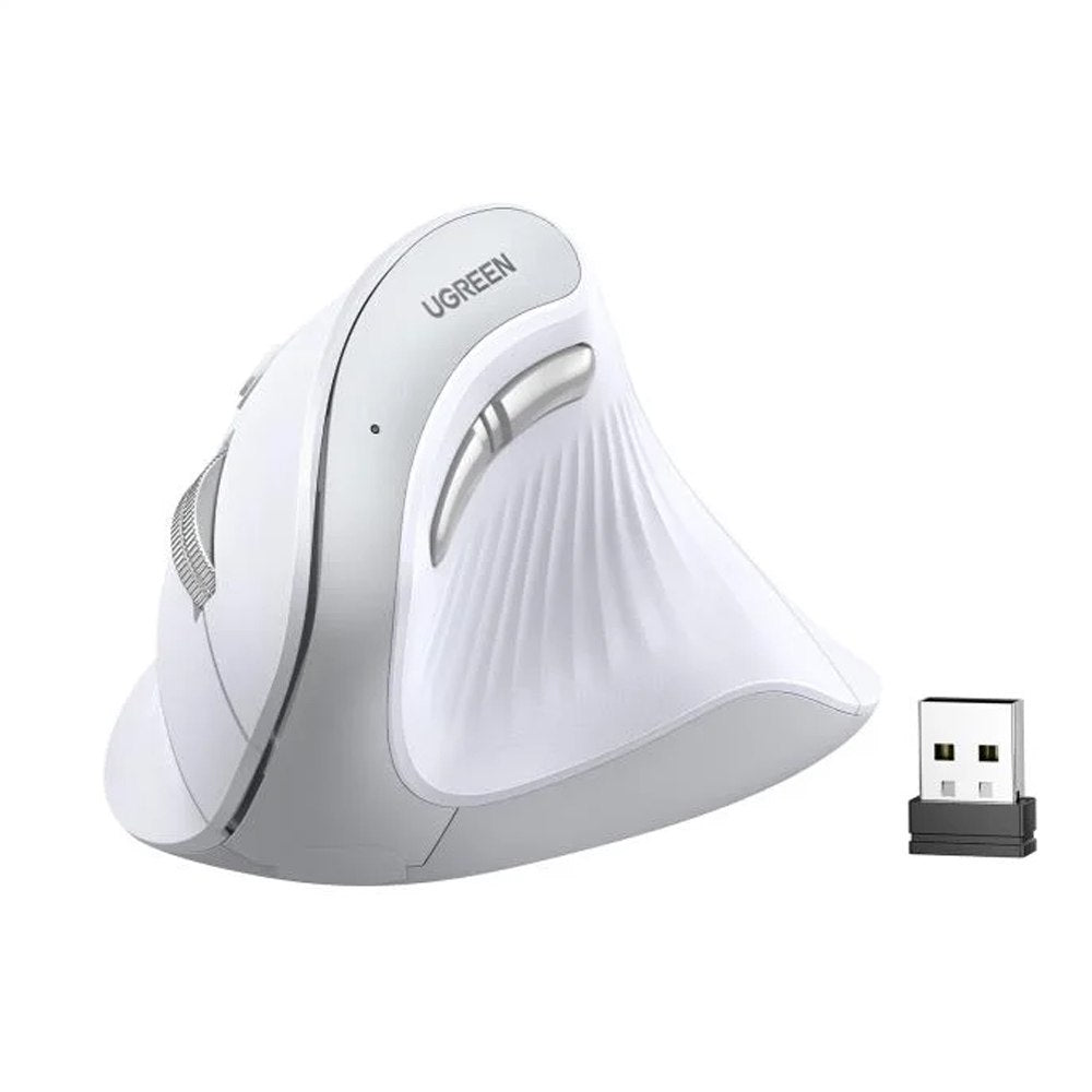 Mouse Vertical Inalambrico Ergonomico UGREEN 4000DPI USB 2.4GHz 10 Mts S1825