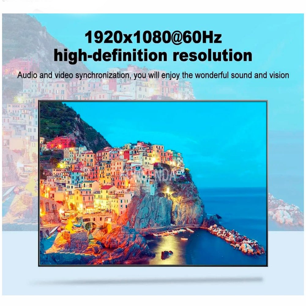 Extender HDMI 70 Metros NETCOM Face plate Placa de Pared UTP Cat 6 7 8 S1828