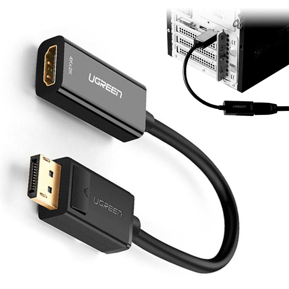 Adaptador Convertidor DisplayPort a HDMI UGREEN 4K ultra HD DP a HDMI S1831