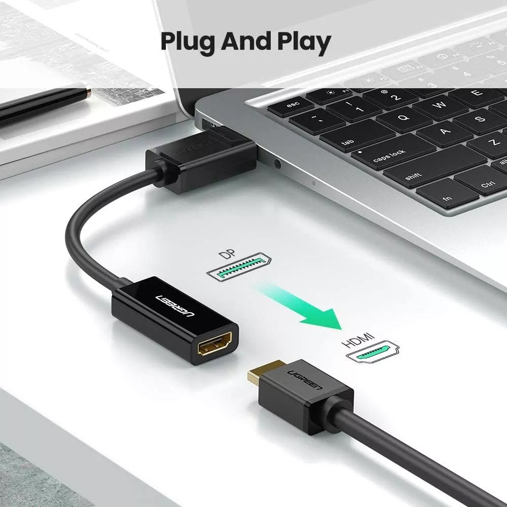 Adaptador Convertidor DisplayPort a HDMI UGREEN 4K ultra HD DP a HDMI S1831