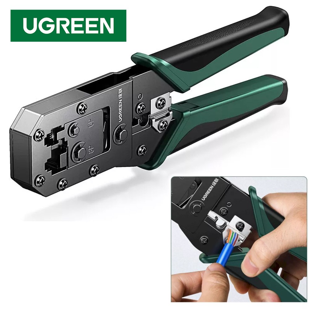 3 en 1 Crimpeador Ponchadora rj45 UGREEN Cable de Red Pelador Crimping S1835