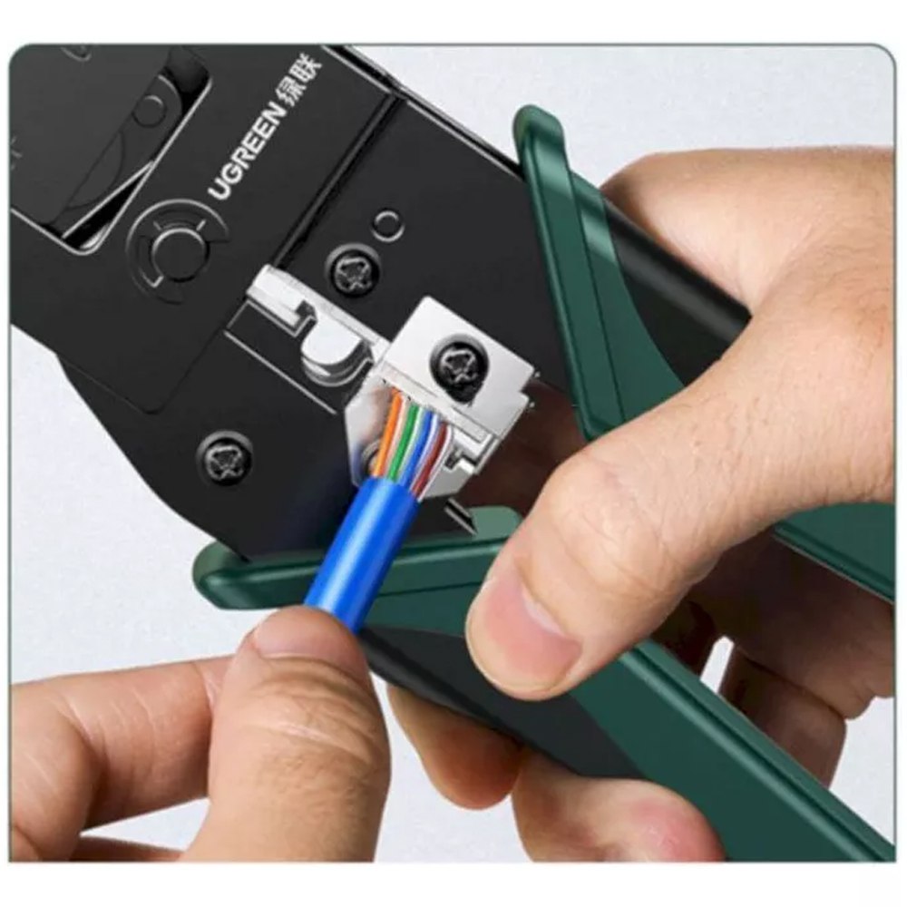 3 en 1 Crimpeador Ponchadora rj45 UGREEN Cable de Red Pelador Crimping S1835