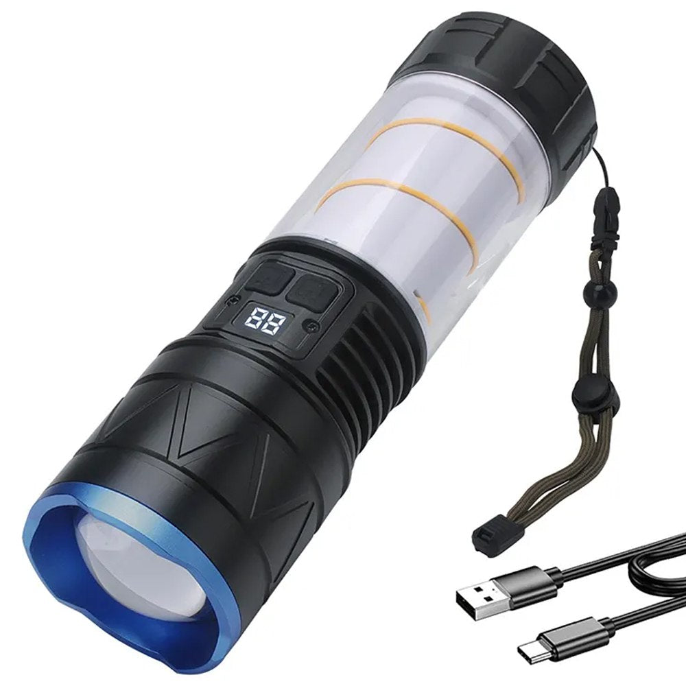 Linterna Potente Tactica Recargable 1000 Lm Zoom Camping 18w S1838