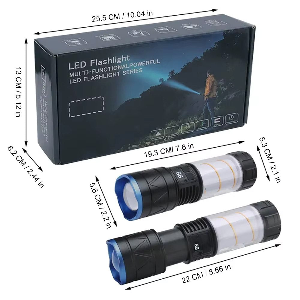 Linterna Potente Tactica Recargable 1000 Lm Zoom Camping 18w S1838