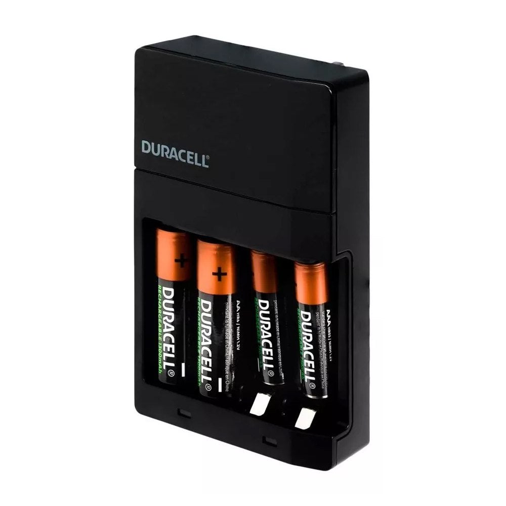 Kit Cargador de Pilas AA Recargables DURACELL + 4 Baterías AA 2500mAh S1842