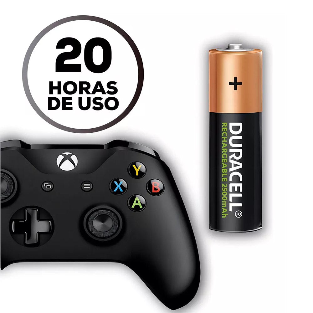Pilas AA Recargables DURACELL 2500mAh Blister x 2 Unidades Baterias S1844