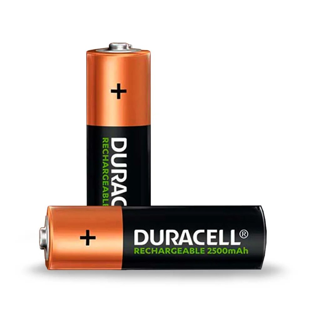 Pilas AA Recargables DURACELL 2500mAh Blister x 2 Unidades Baterias S1844