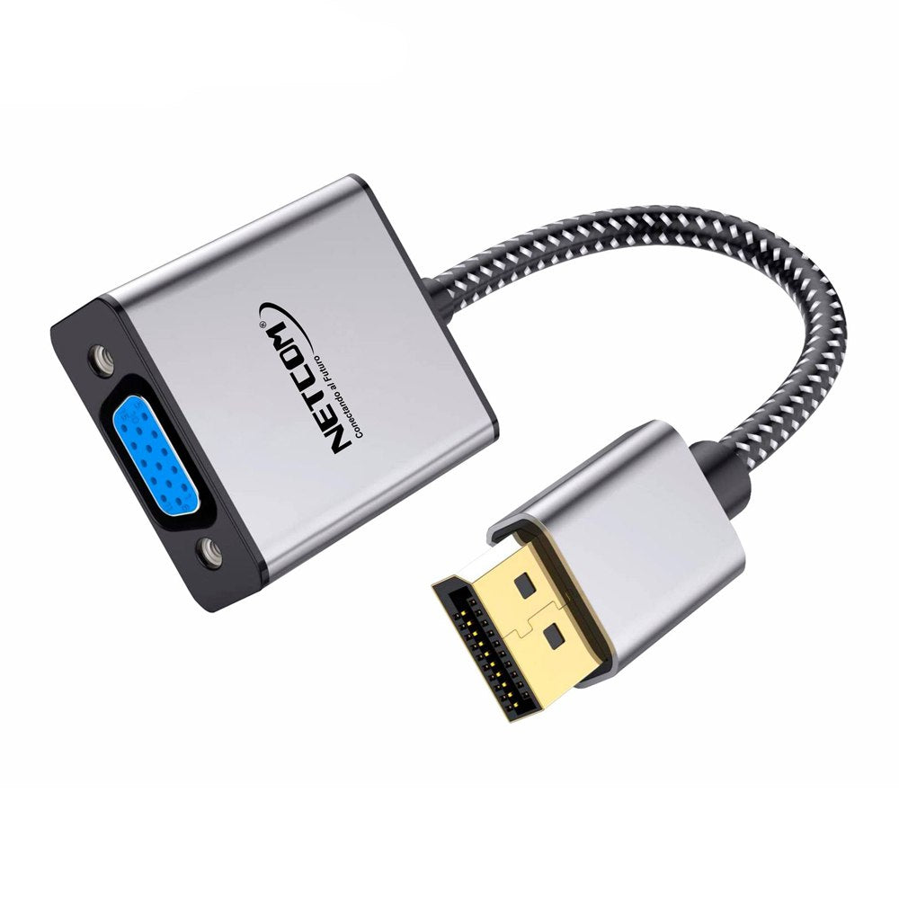 Adaptador Convertidor DisplayPort a Vga NETCOM Premium Dp a Vga 1080P S1854