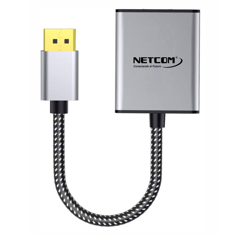 Adaptador Convertidor DisplayPort a Vga NETCOM Premium Dp a Vga 1080P S1854