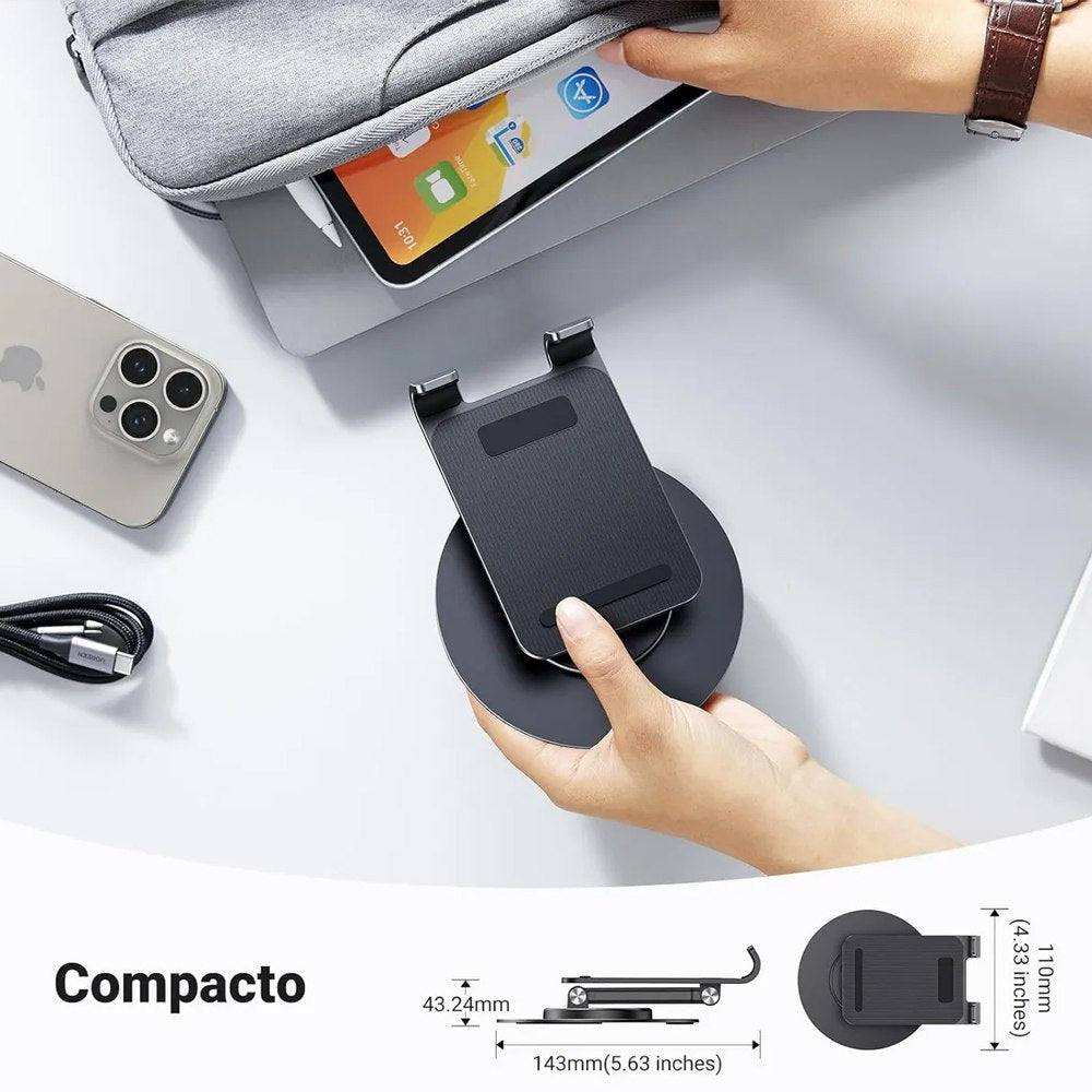 Soporte de Mesa para Celular Tablet UGREEN Aluminio 360 Grados S1859