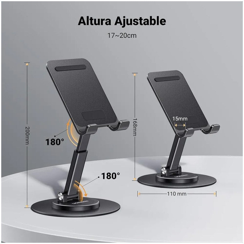 Soporte de Mesa para Celular Tablet UGREEN Aluminio 360 Grados S1859