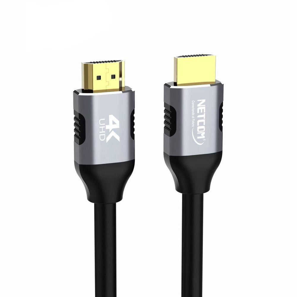 Cable HDMI 2.0 1.8 Metros NETCOM Ultra HD 3D 4K 60hz 2160P PVC S1863