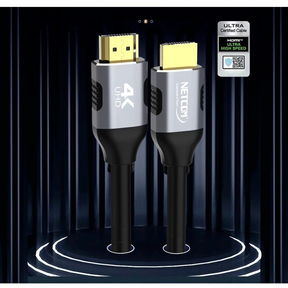 Cable HDMI 2.0 15 Metros NETCOM Ultra HD 3D 4K 60hz 2160P PVC S1866