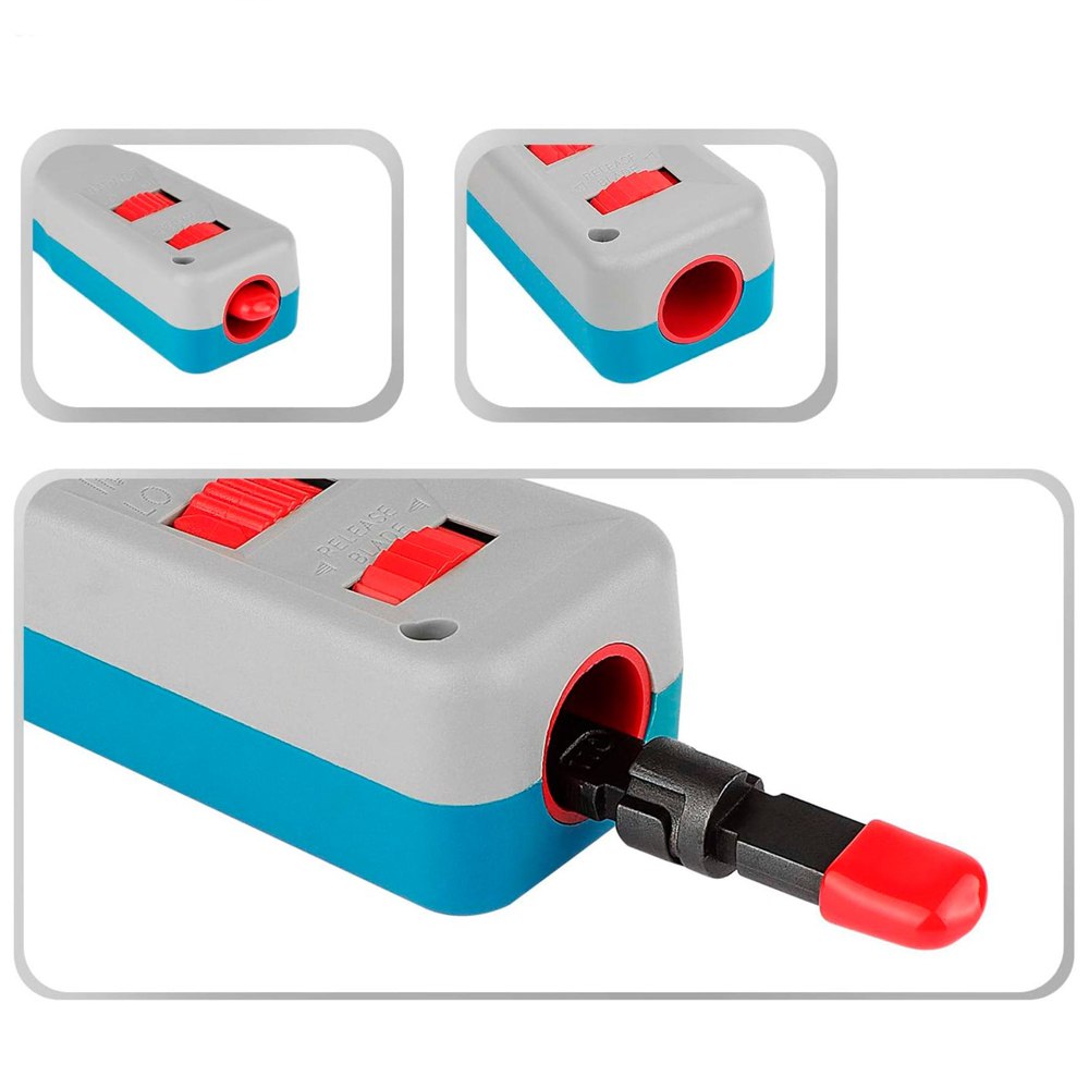 Ponchador de Impacto NETCOM Punch Down 110/88 y 110/66 cat5 cat6 Krone S1871