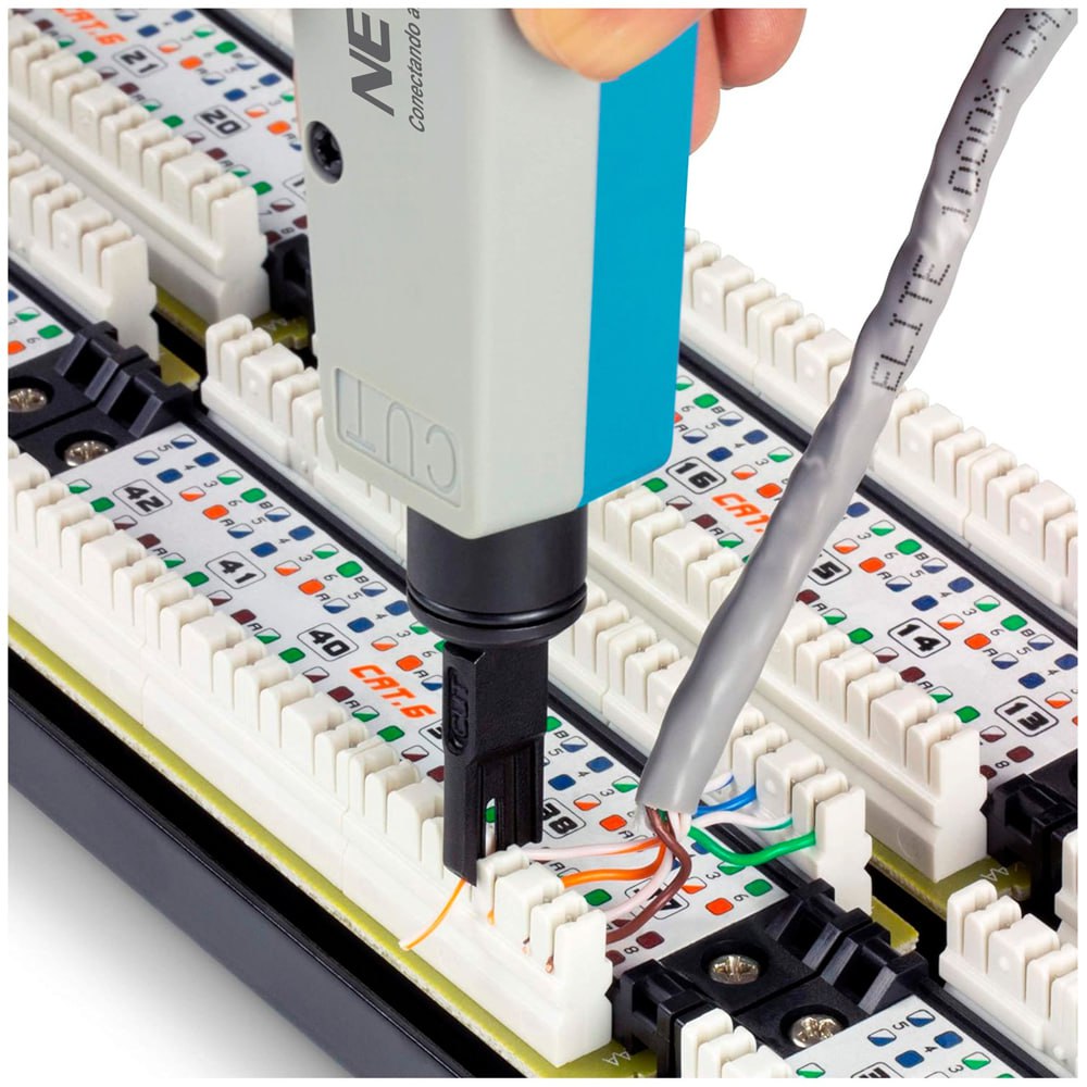 Ponchador de Impacto NETCOM Punch Down 110/88 y 110/66 cat5 cat6 Krone S1871