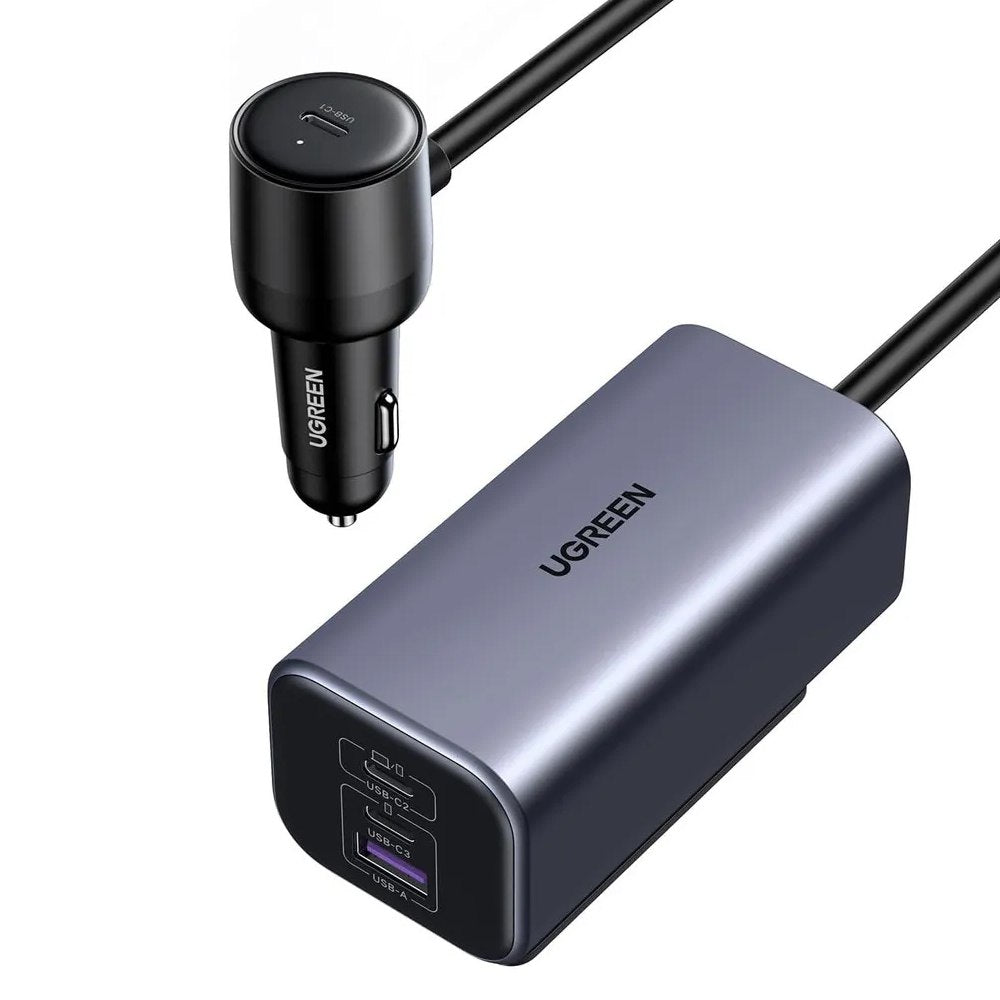 Cargador para Auto 150w Ugreen 4 En 1 4 Puertos Gan Carga Rápida S1872