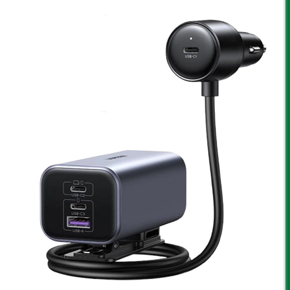 Cargador para Auto 150w Ugreen 4 En 1 4 Puertos Gan Carga Rápida S1872