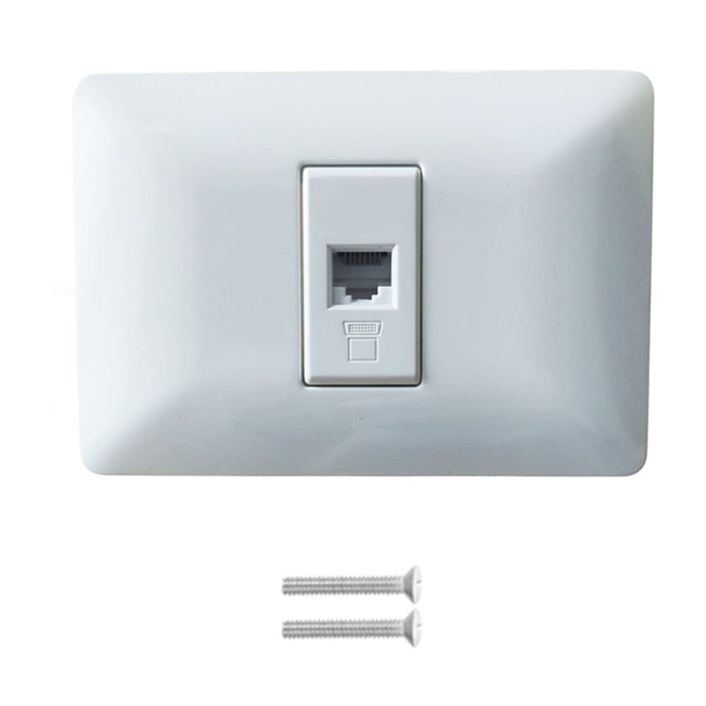 Placa Ethernet Rj45 Cat6 Faceplate Hembra Empalme Abatron S1878