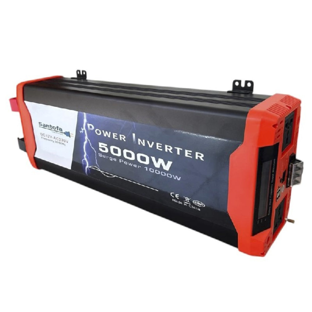 Inversor de Corriente 12v a 220v 5000w 2 usb 2 sockets Onda Pura S1880