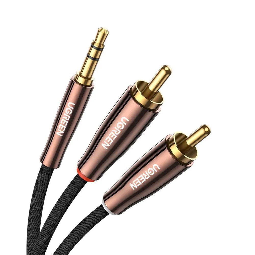 Cable de Audio Plug 3.5mm A 2 Rca Macho 2 Metros Ugreen S1883