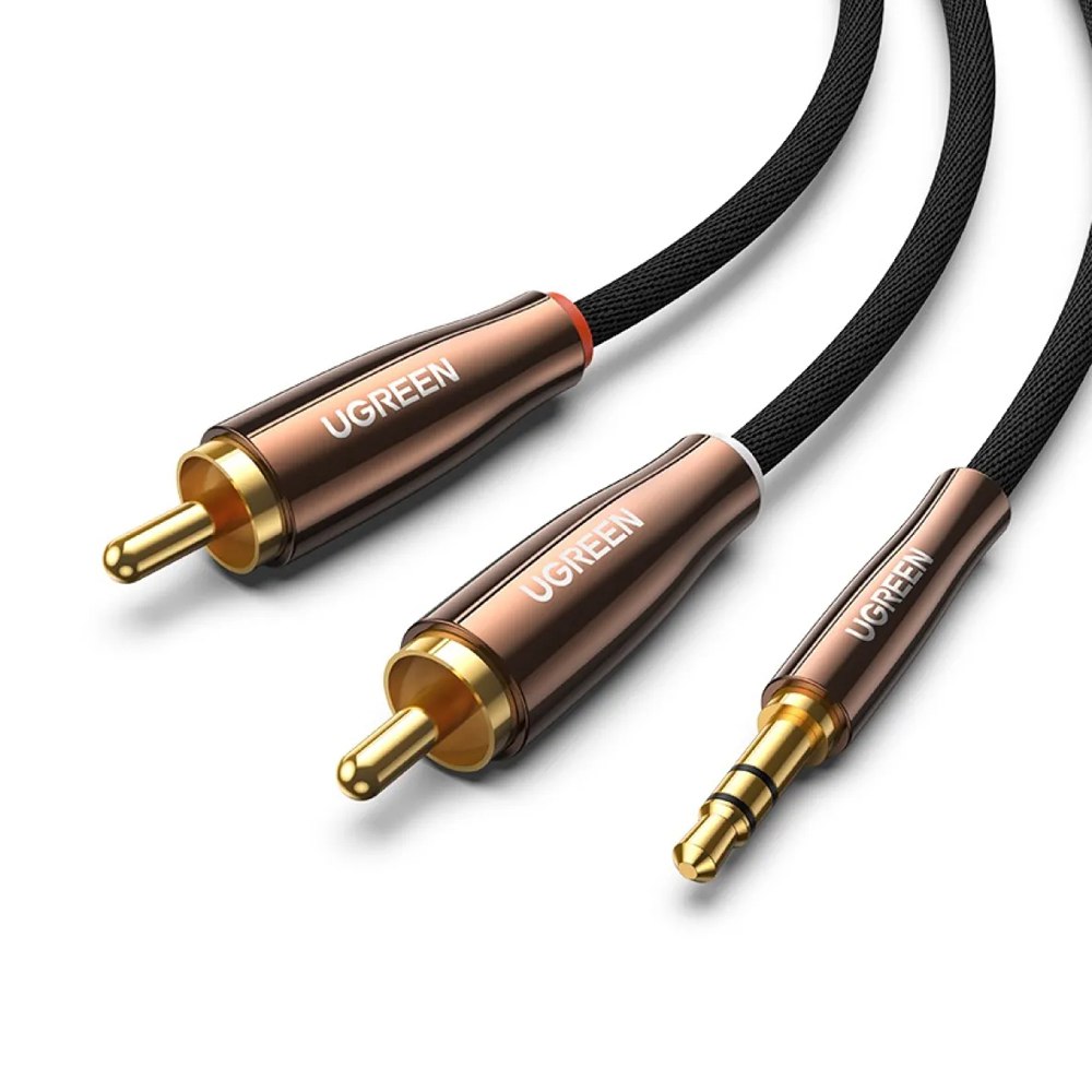 Cable de Audio Plug 3.5mm A 2 Rca Macho 2 Metros Ugreen S1883