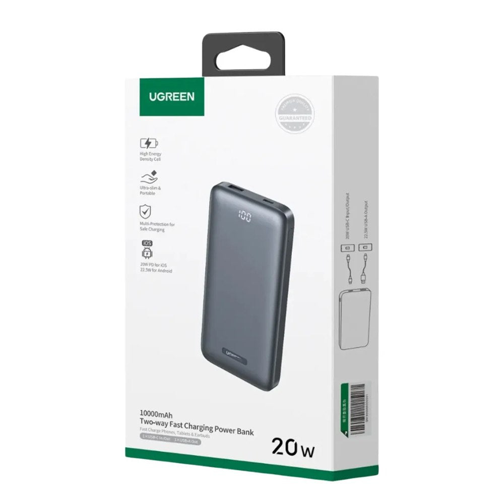 Power Bank Ugreen 10.000mah Usb 22.5w Tipo C 20w pd Carga Rapida S1885