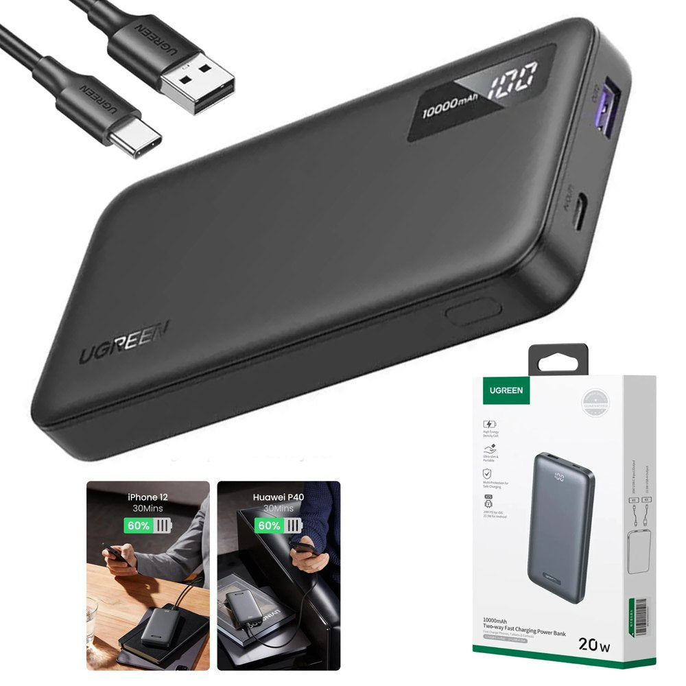 Power Bank Ugreen 10.000mah Usb 22.5w Tipo C 20w pd Carga Rapida S1885