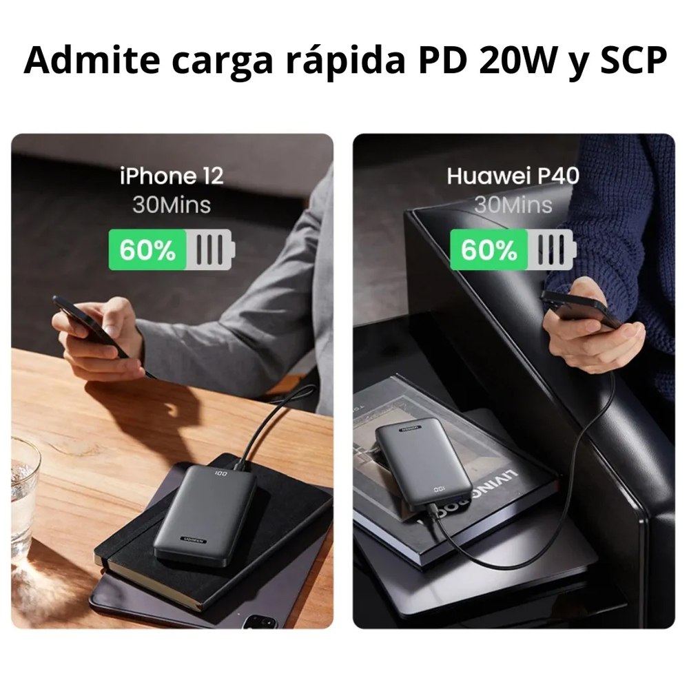 Power Bank Ugreen 10.000mah Usb 22.5w Tipo C 20w pd Carga Rapida S1885