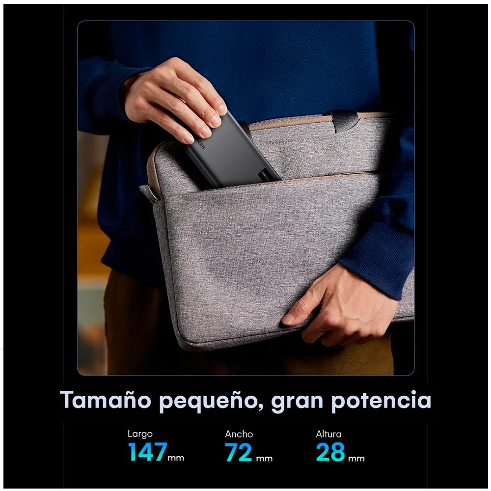 Power Bank Ugreen 20.000mah Usb 22.5w Tipo C 20w pd Carga Rapida S1886