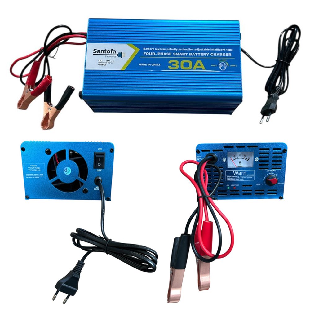 Cargador de Baterías Santofa Dx-bc1230 30 Amperios Azul S1888